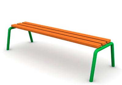 5 ft Compact  Garden Bench without back rest