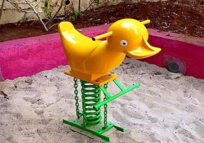 Duck Shape FRP Spring Rider age group 2-5