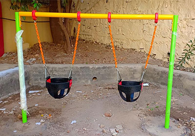 Swing for small KIDS in sand at boisar